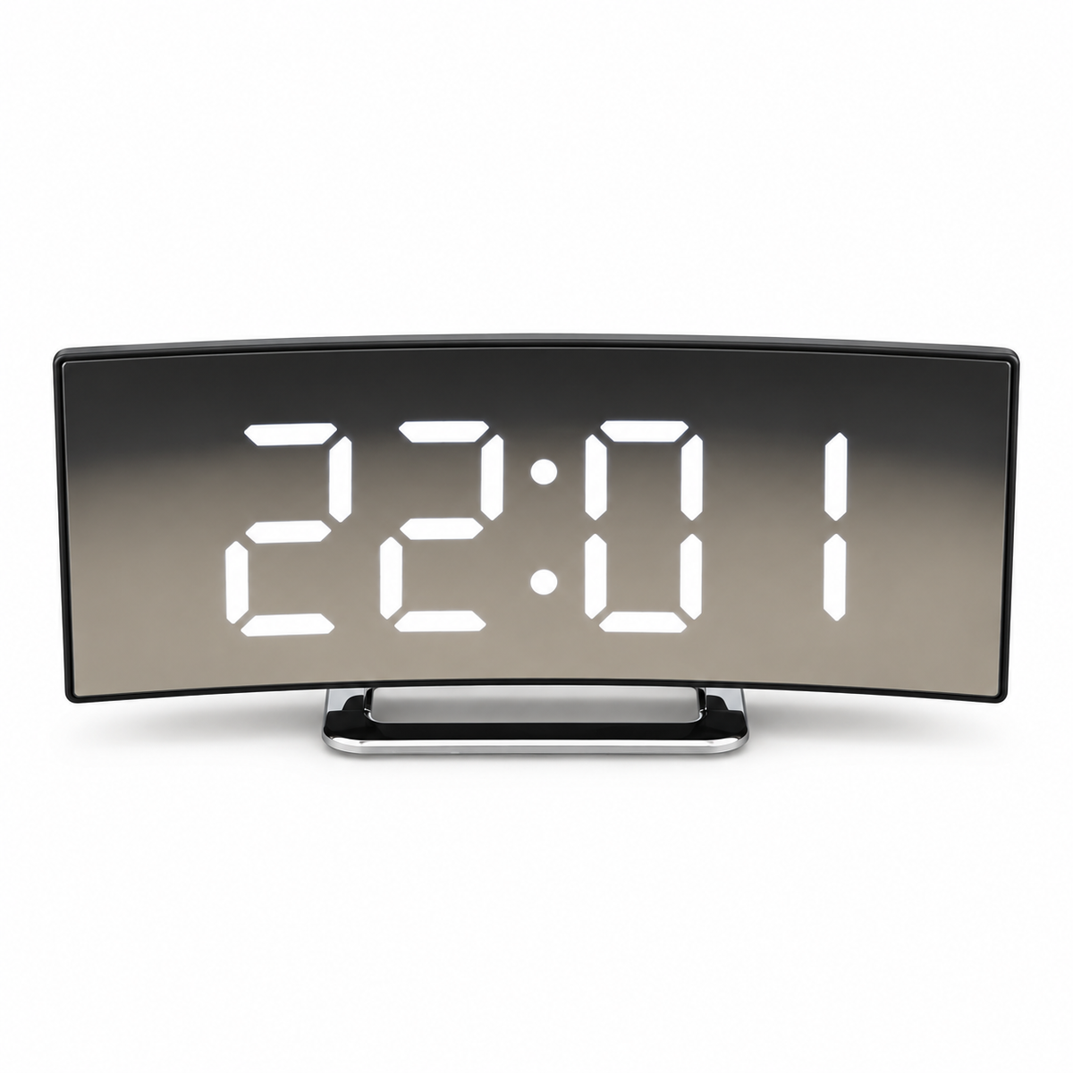 Eclipse Mirror LED Alarm Clock