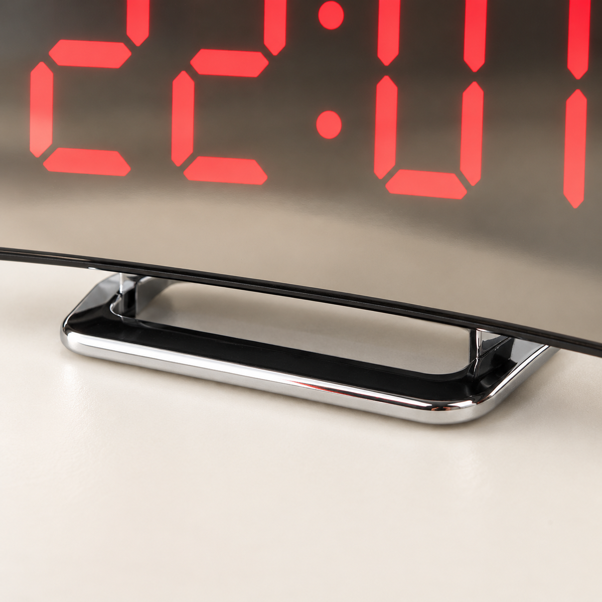 Eclipse Mirror LED Alarm Clock