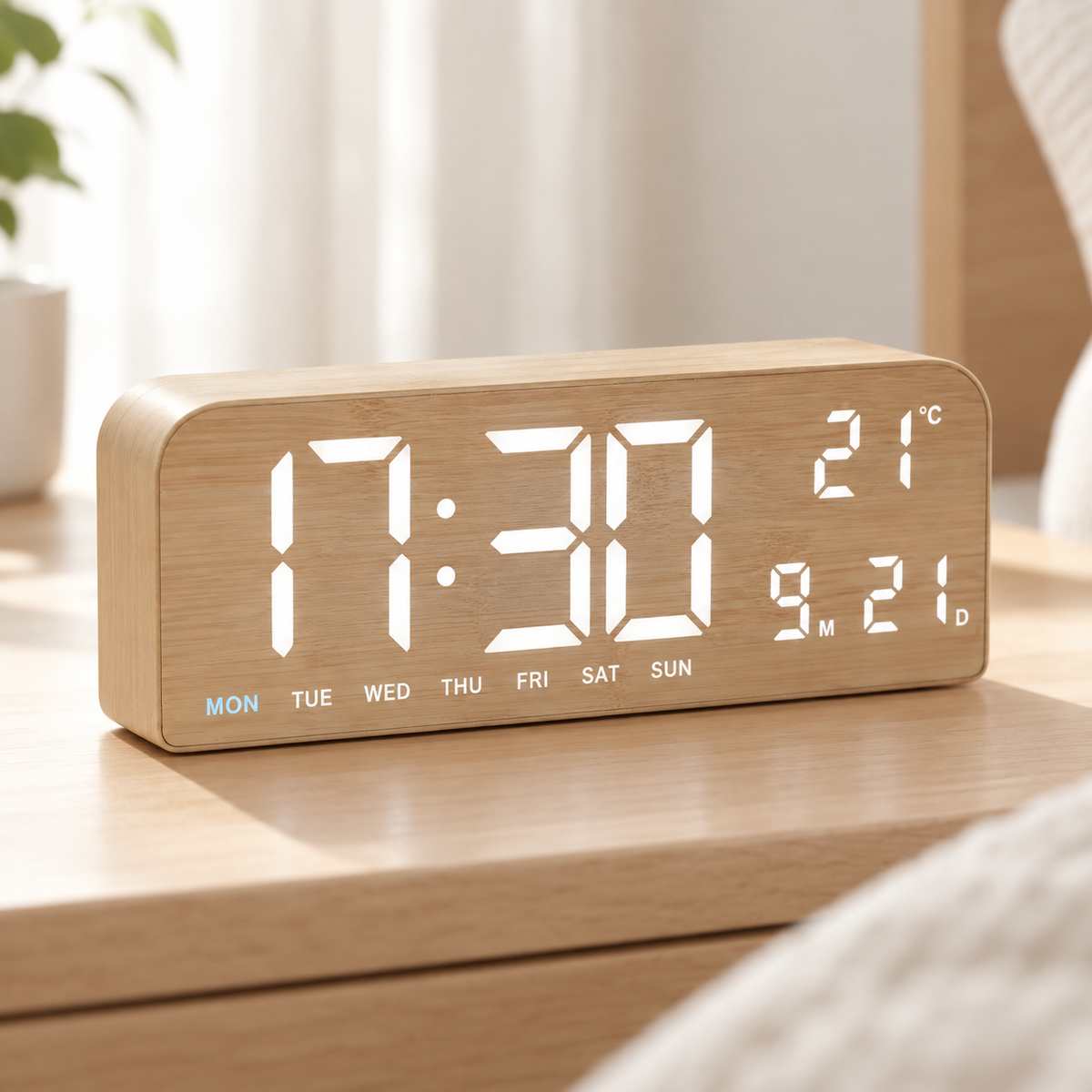 Nebula Fabric LED Alarm Clock