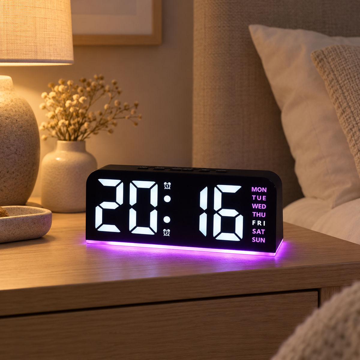 Solaris Ambient LED Alarm Clock
