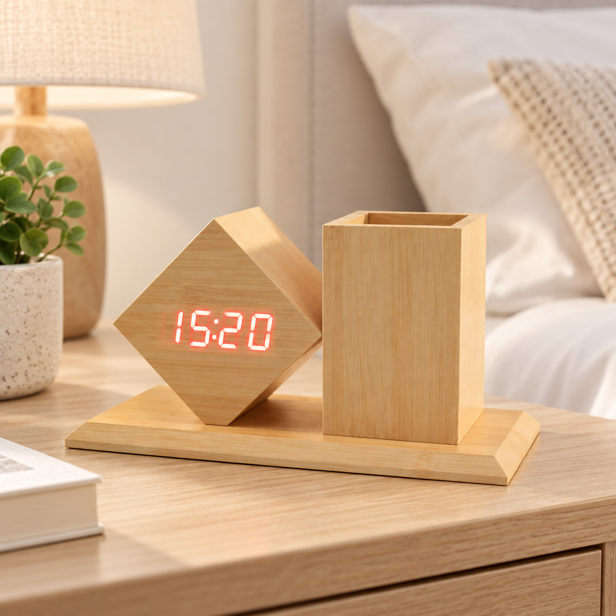 Atlas Desk Organiser Clock