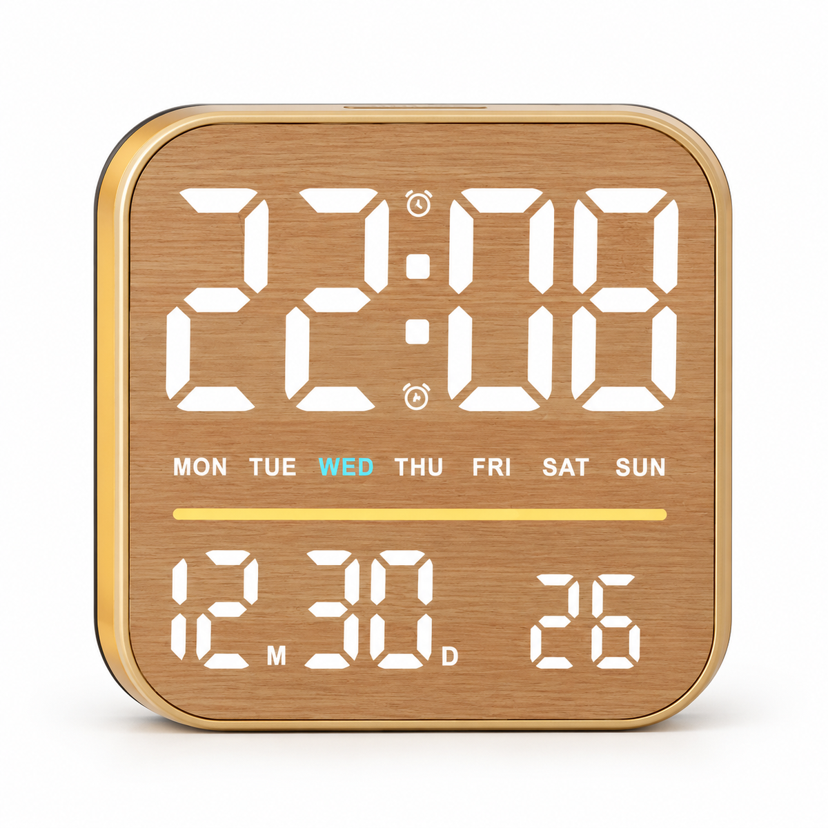 Cassini Digital Calendar Clock