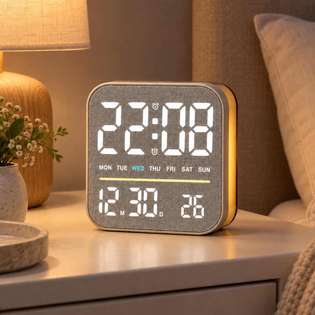 Cassini Digital Calendar Clock