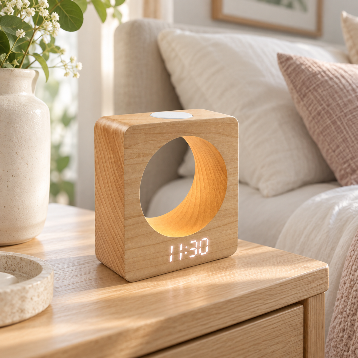 Saturn Bedside Lamp Clock