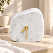 Stratus Marble-Look Table Clock