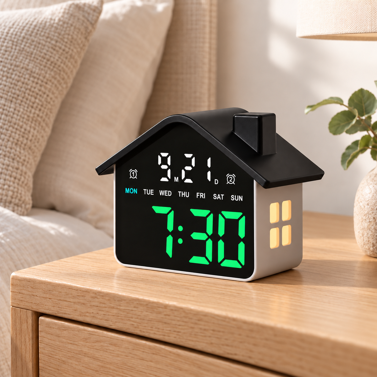 Vesta House Alarm Clock