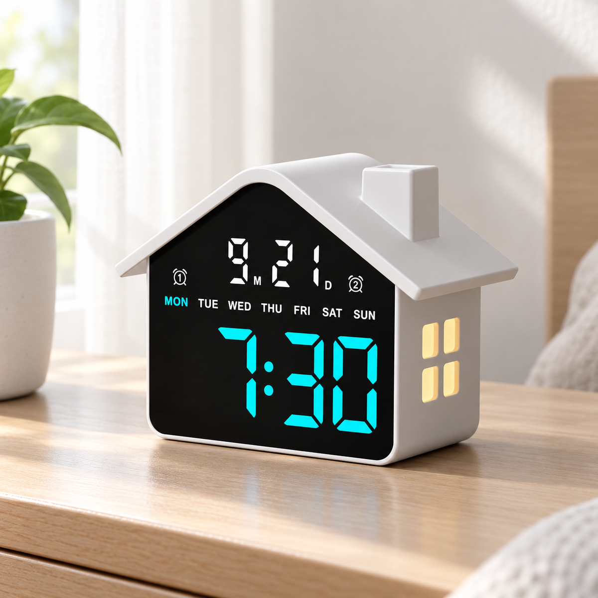 Vesta House Alarm Clock