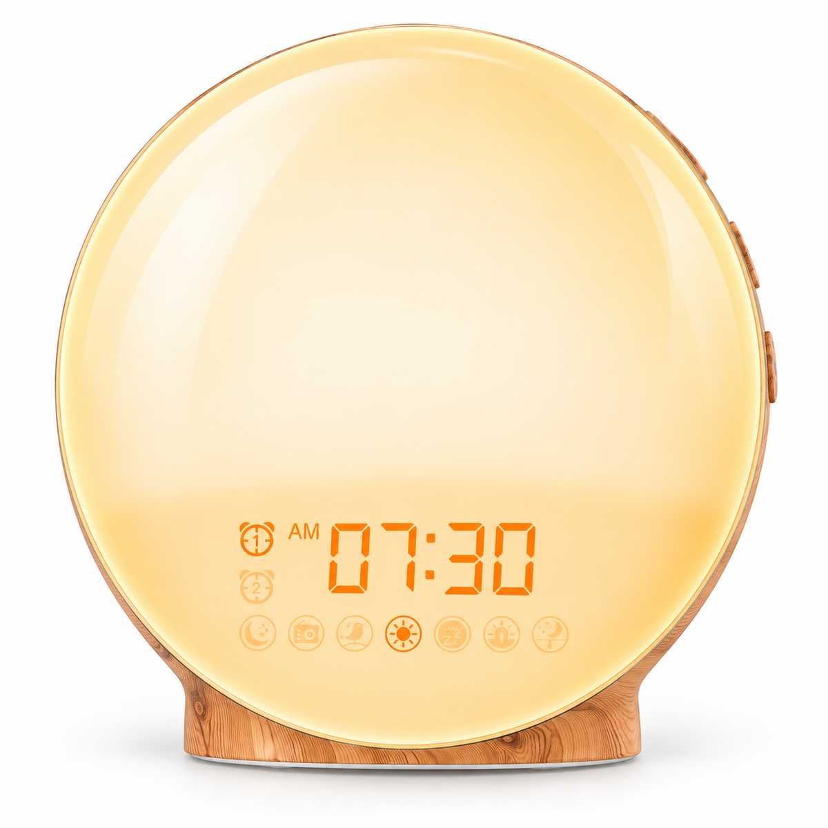 Terra Wood-Effect Wake-Up Light